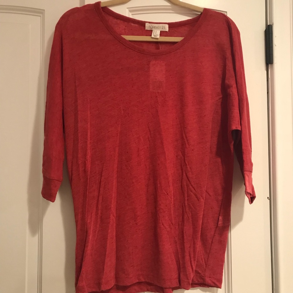 Maroon three quarter sleeve